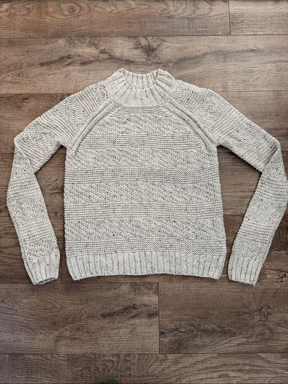 Prana Cream Knit Crewneck Sweater